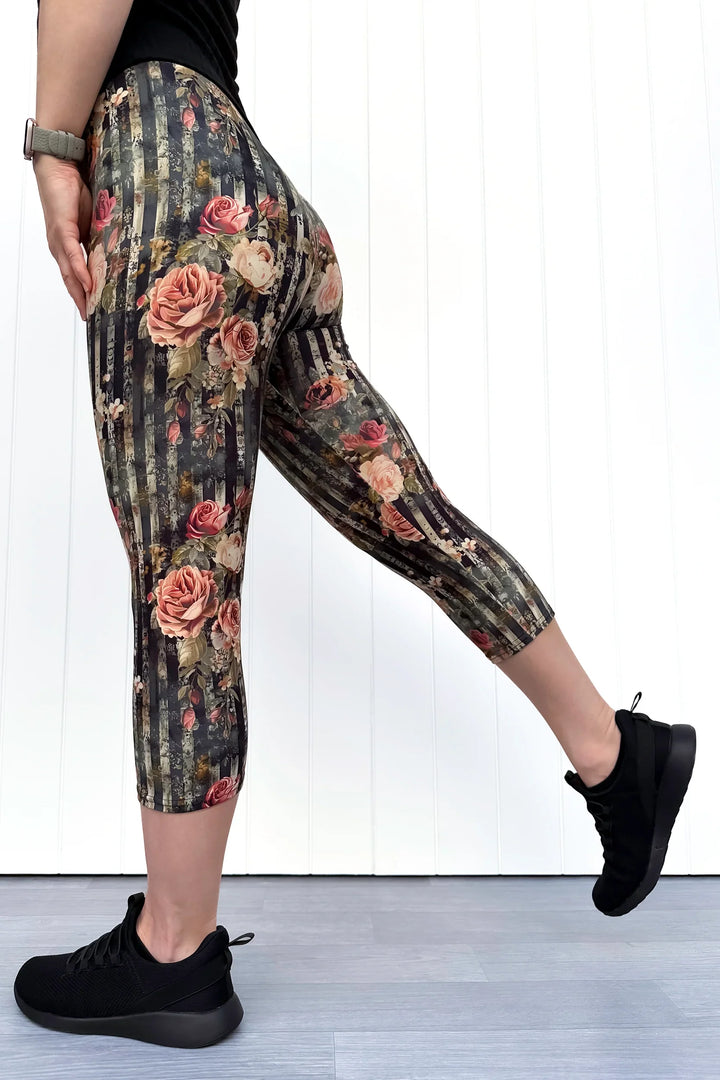 Heritage Rose - Casual - Capri Leggings