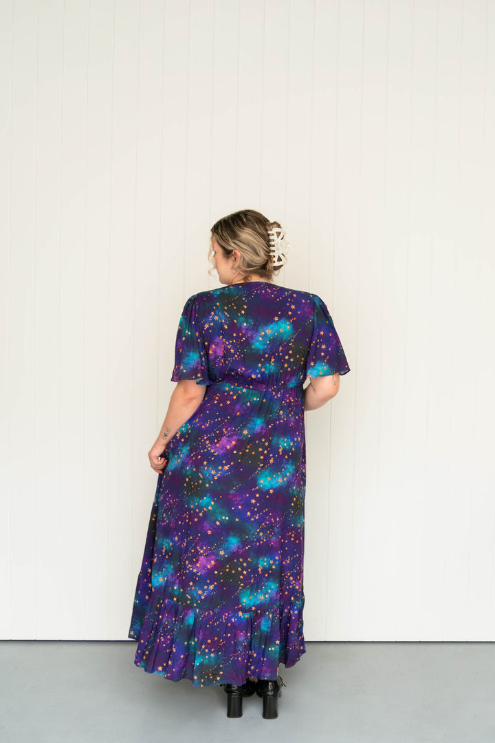 Dahlia Maxi Dress - Universe Shimmer