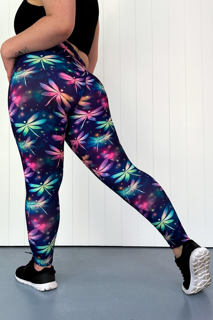 Dragonfly Glow - Casual - Full Leggings