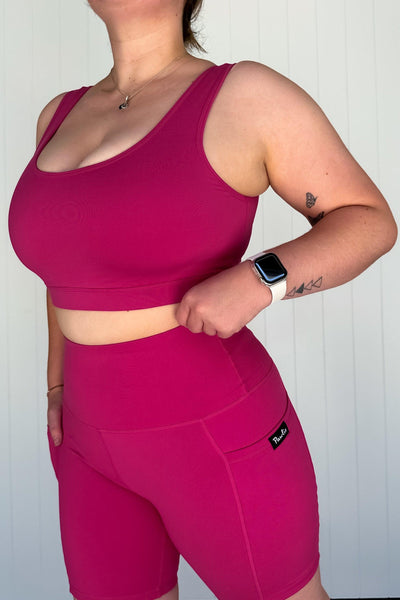 Fuchsia - Reversible Crop Top - Hybrid 2.0