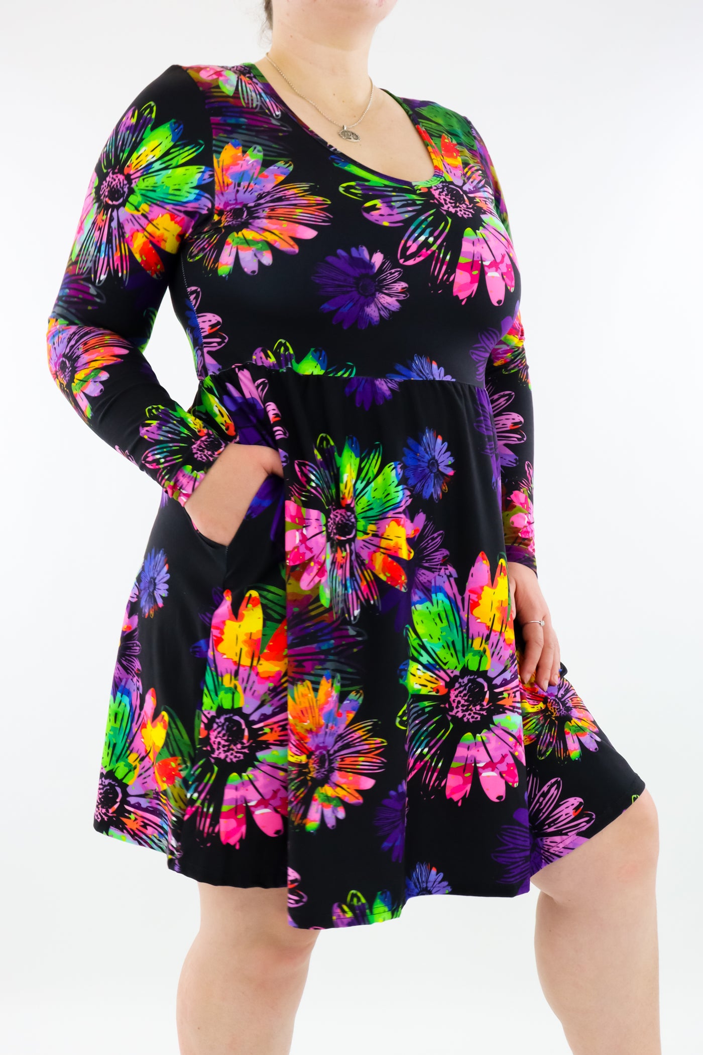 Daisy Dora - Mini Dress - Long Sleeve - Pockets