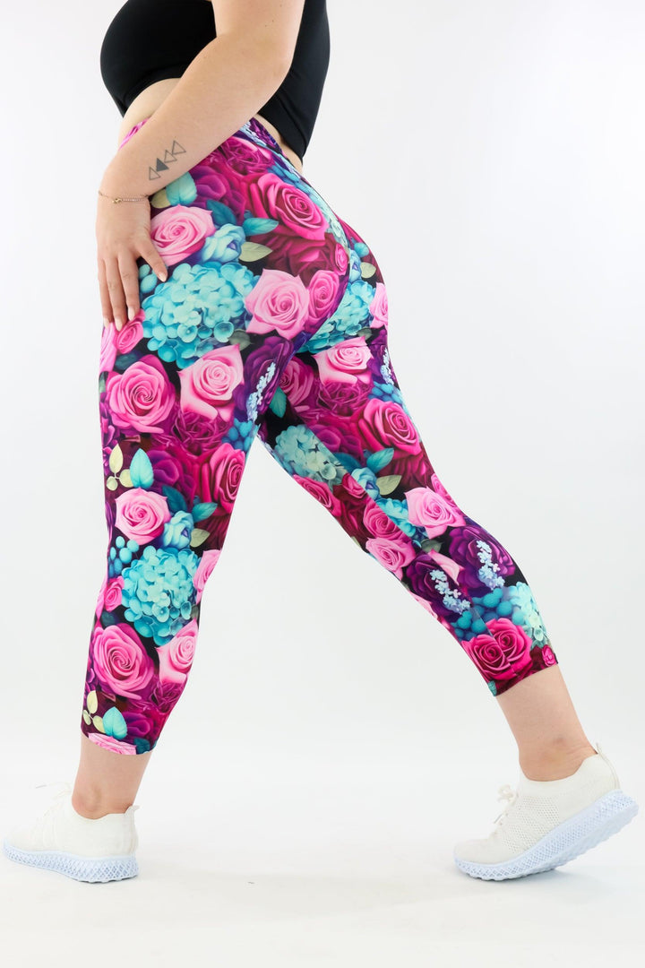 Premium Rose - Casual - Capri Leggings