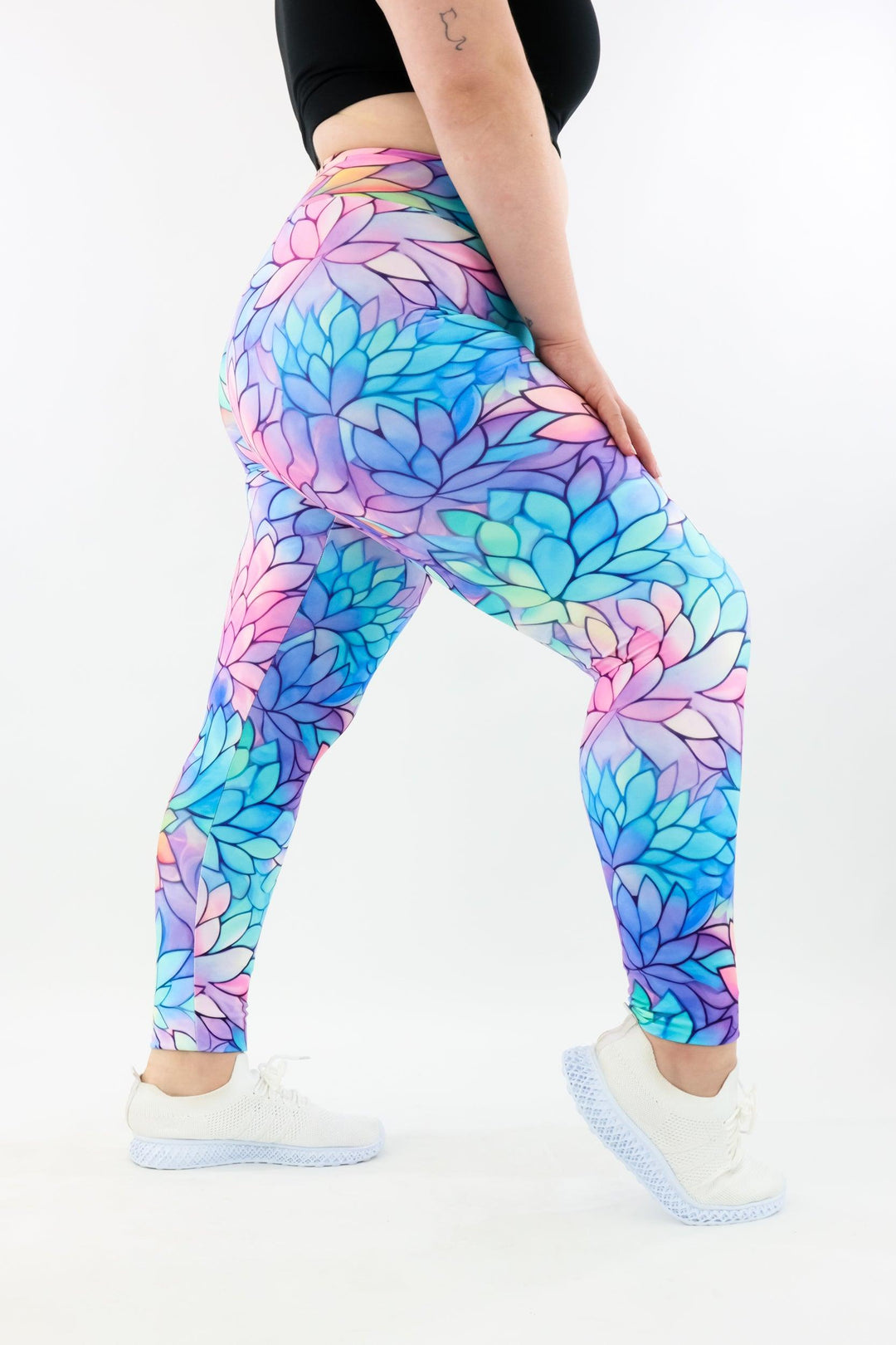 Pastel Lotus - Casual - Long Full Leggings