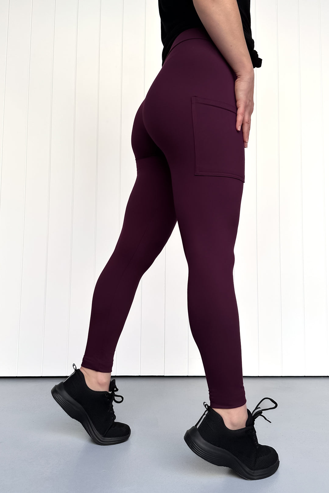 Plum - Casual - Full Leggings - Pockets