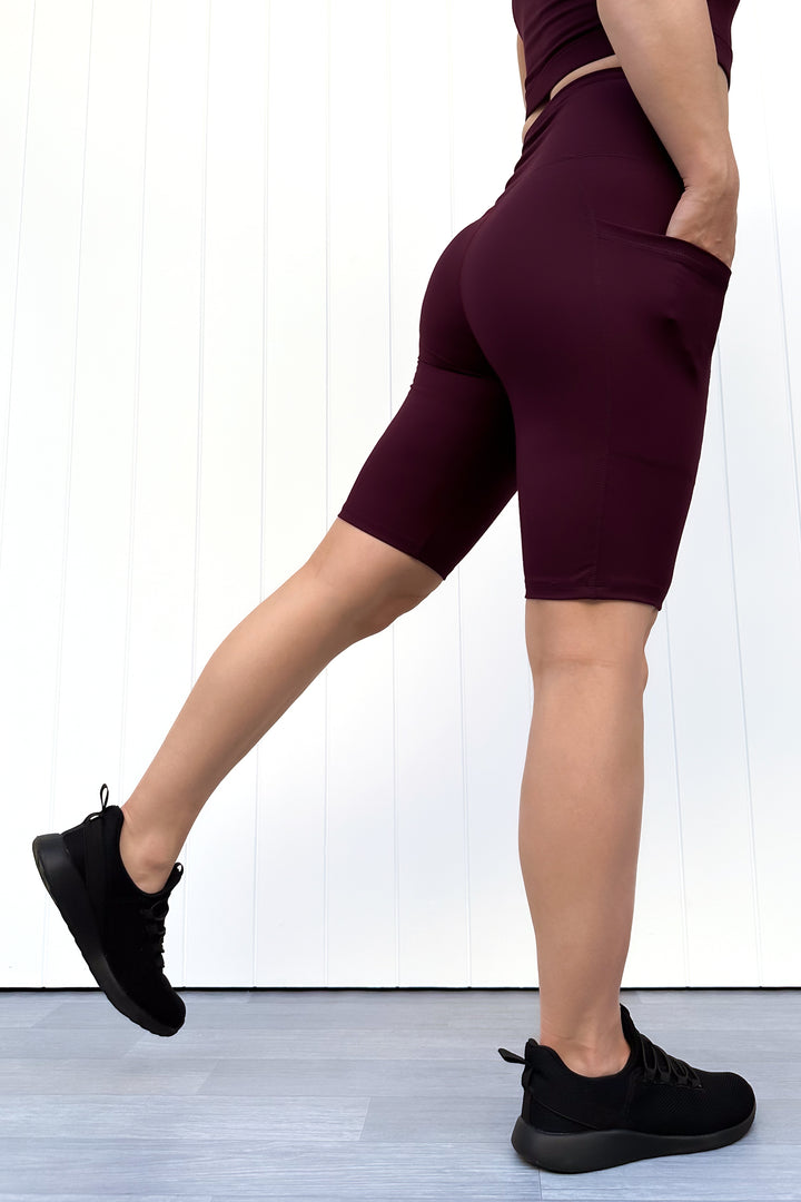 Plum - Long Shorts - Hybrid 2.0 - Pockets