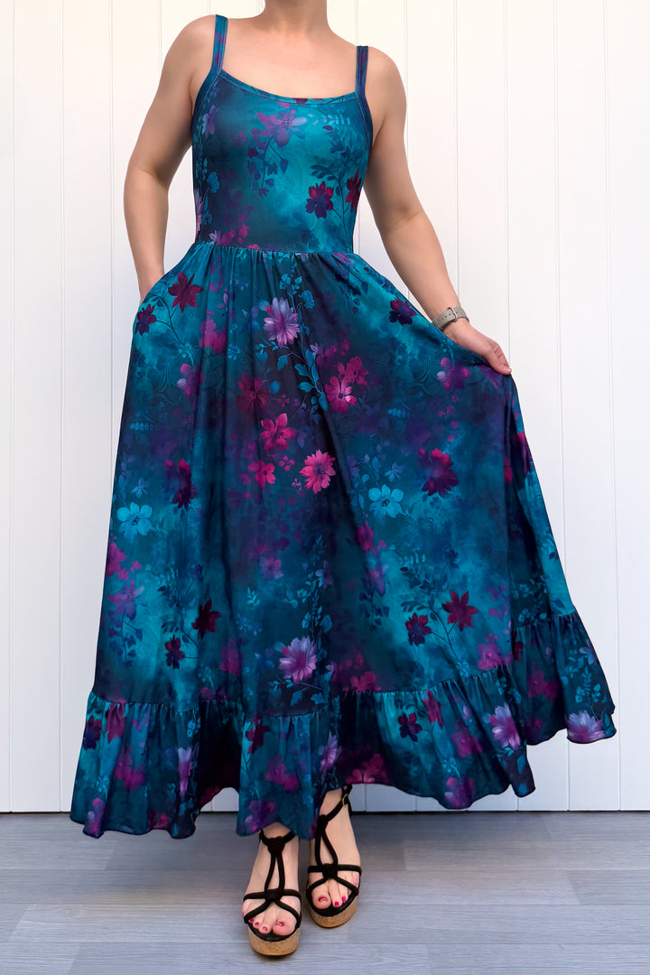 Celeste Maxi Dress - Ethereal Bloom - Pockets