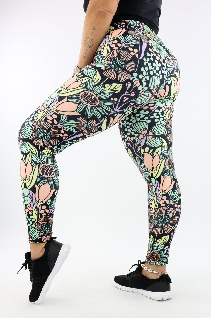 Flower Child - Casual - Full Leggings Casual Full Leggings Pawlie   