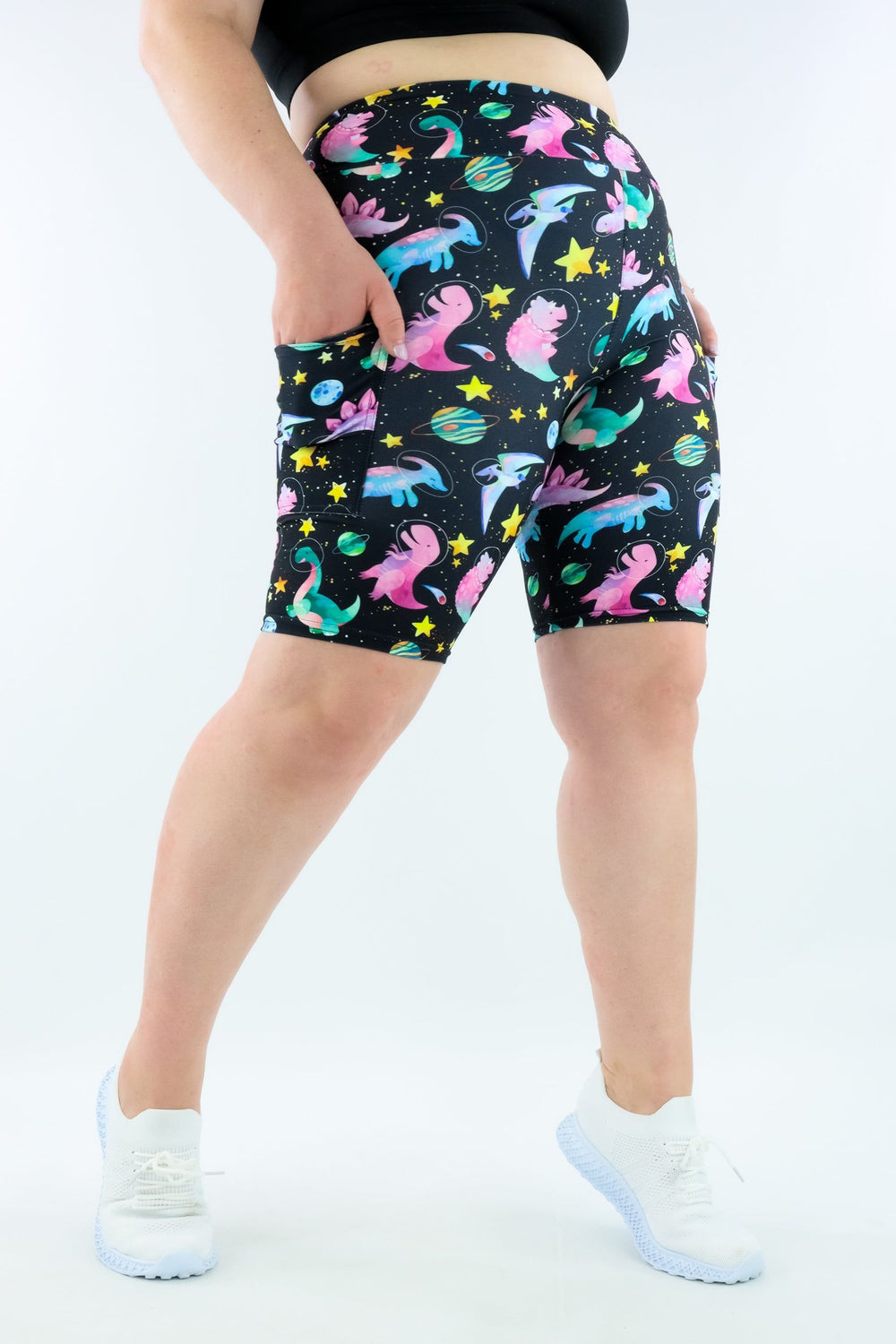 Space Dinosaurs - Casual - Long Shorts - Pockets - Pawlie