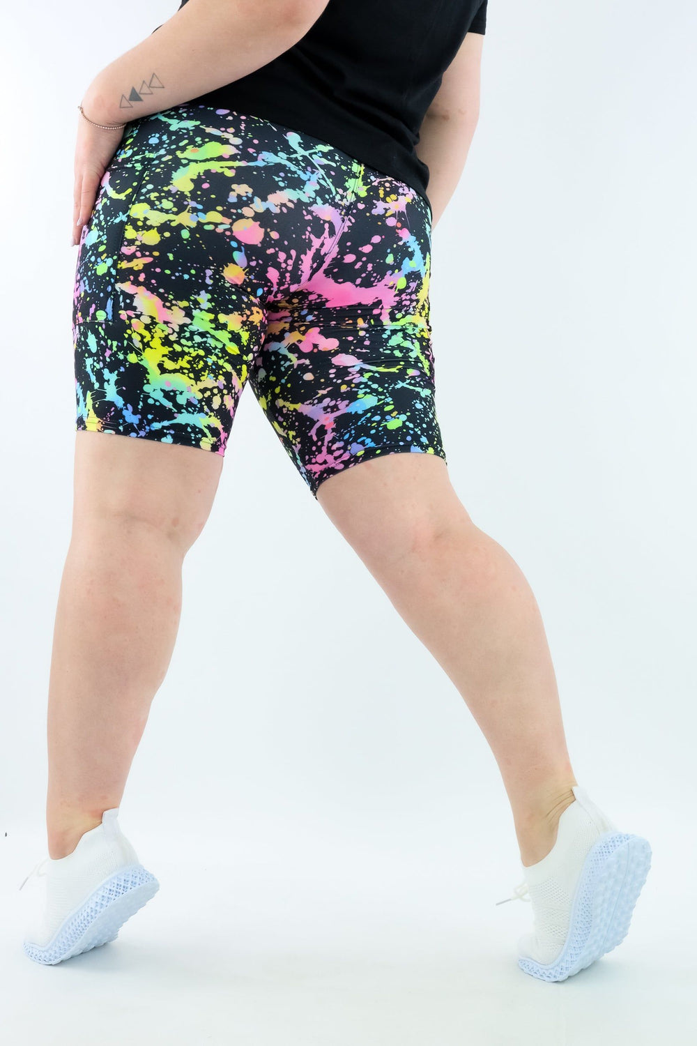Neon Splash - Casual - Long Shorts - Pockets - Pawlie