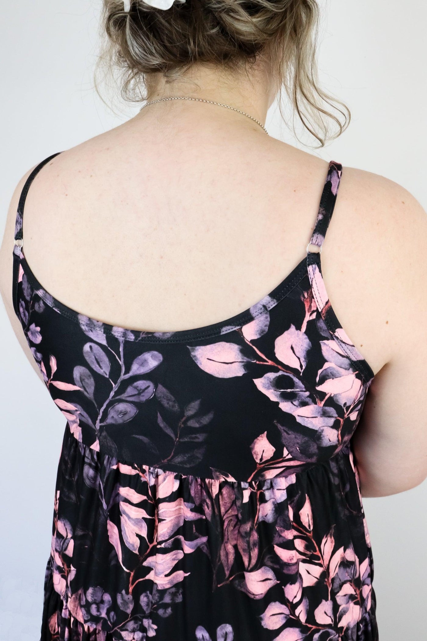 Vintage Watercolour Leaves - Strappy Maxi Dress - Pockets - Pawlie