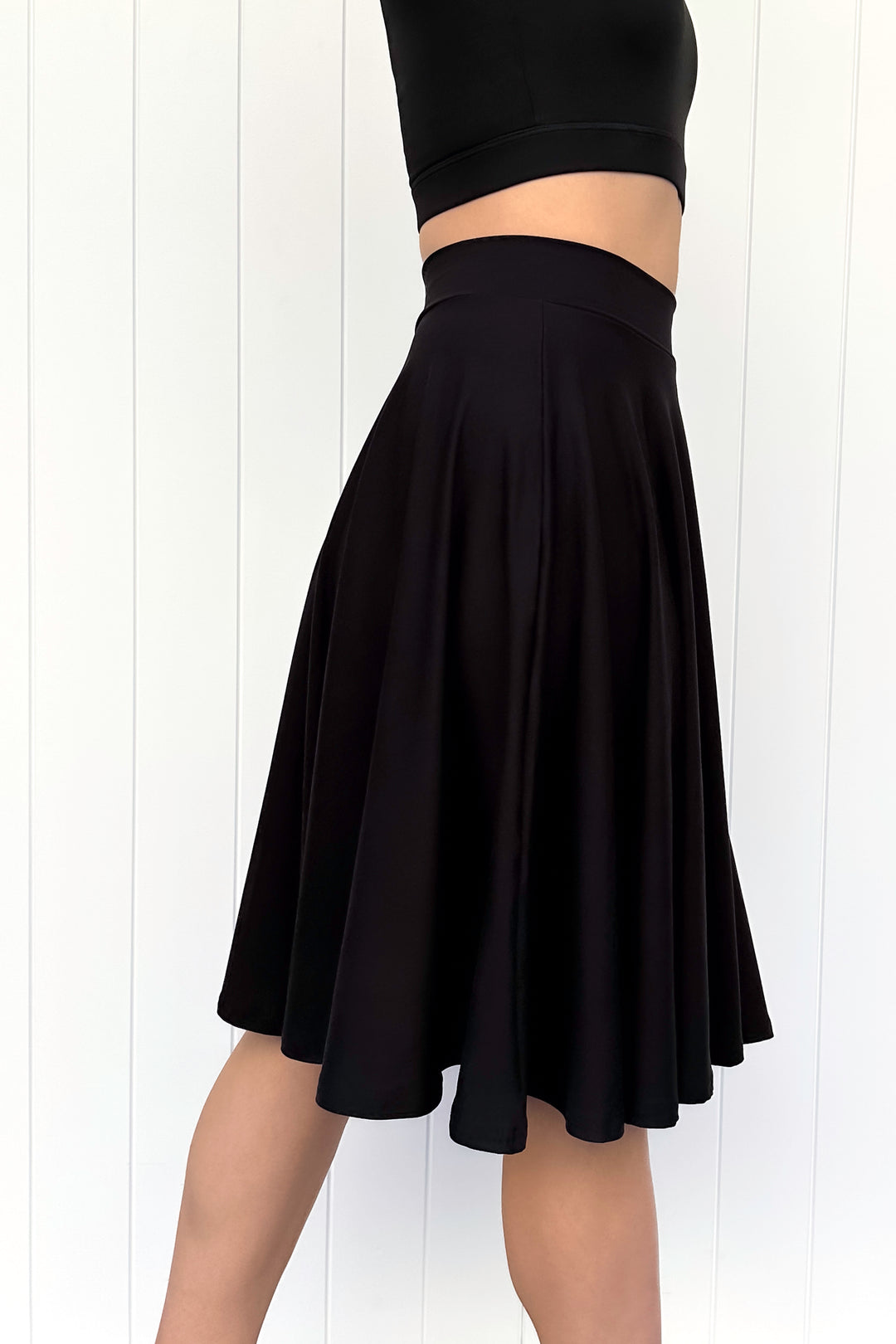 Seraphine Knee-Length Skirt - Black