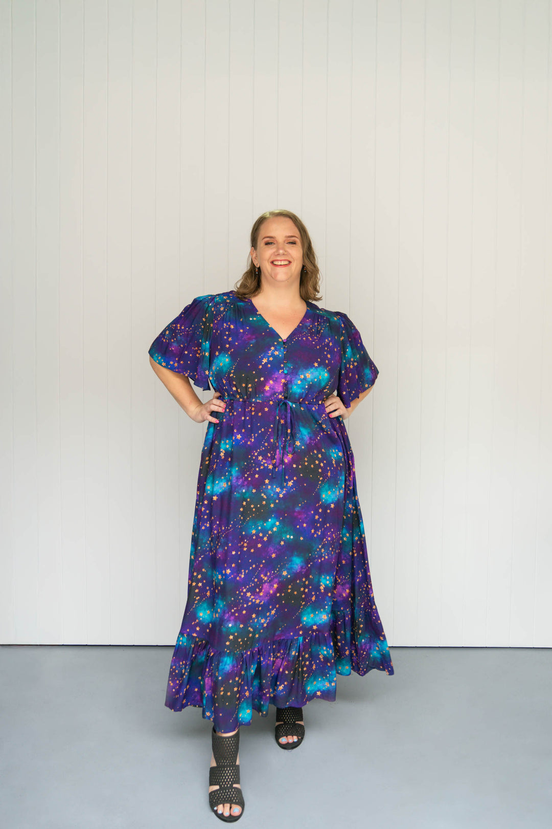 Dahlia Maxi Dress - Universe Shimmer