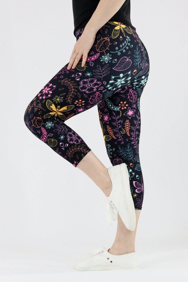 Arthropod Allure - Casual Capri Leggings Casual Capri Leggings Pawlie   