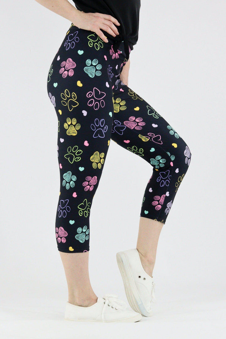 Paullie Paws - Casual Capri Leggings Casual Capri Leggings Pawlie   
