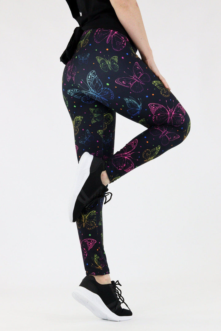 Radiant Butterfly - Casual Leggings Casual Full Leggings Pawlie   