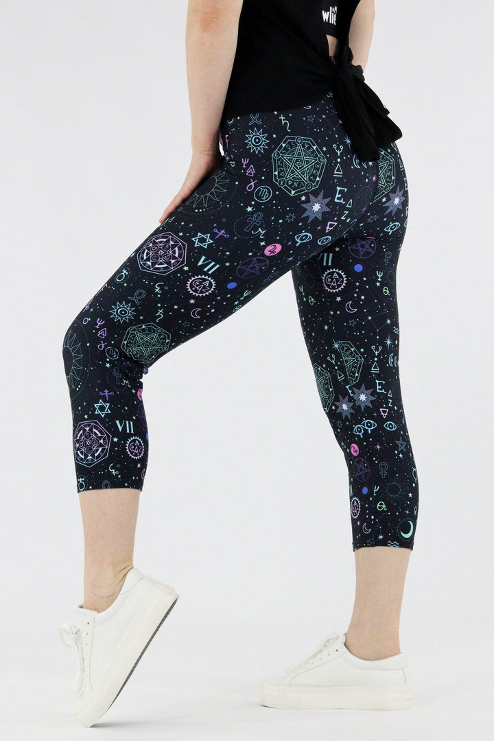 Witch Spells - Casual Capri Leggings Casual Capri Leggings Pawlie   