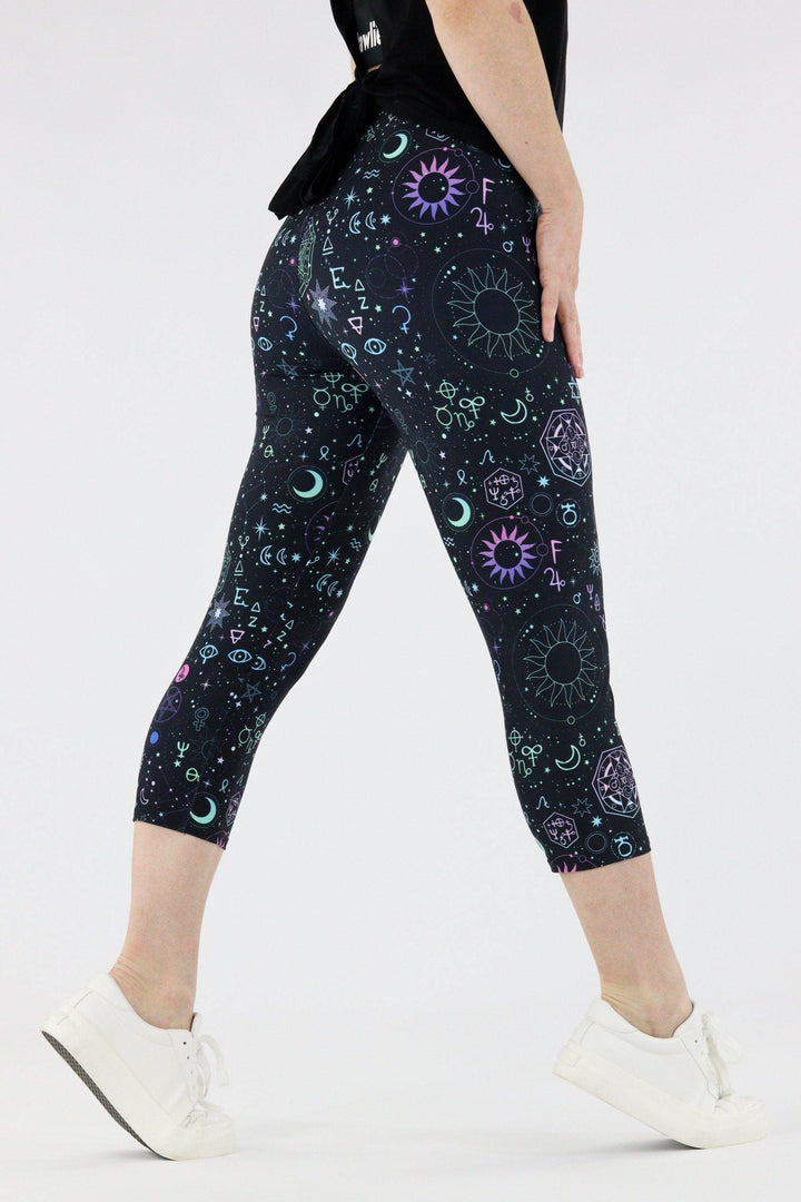 Witch Spells - Casual Capri Leggings Casual Capri Leggings Pawlie   