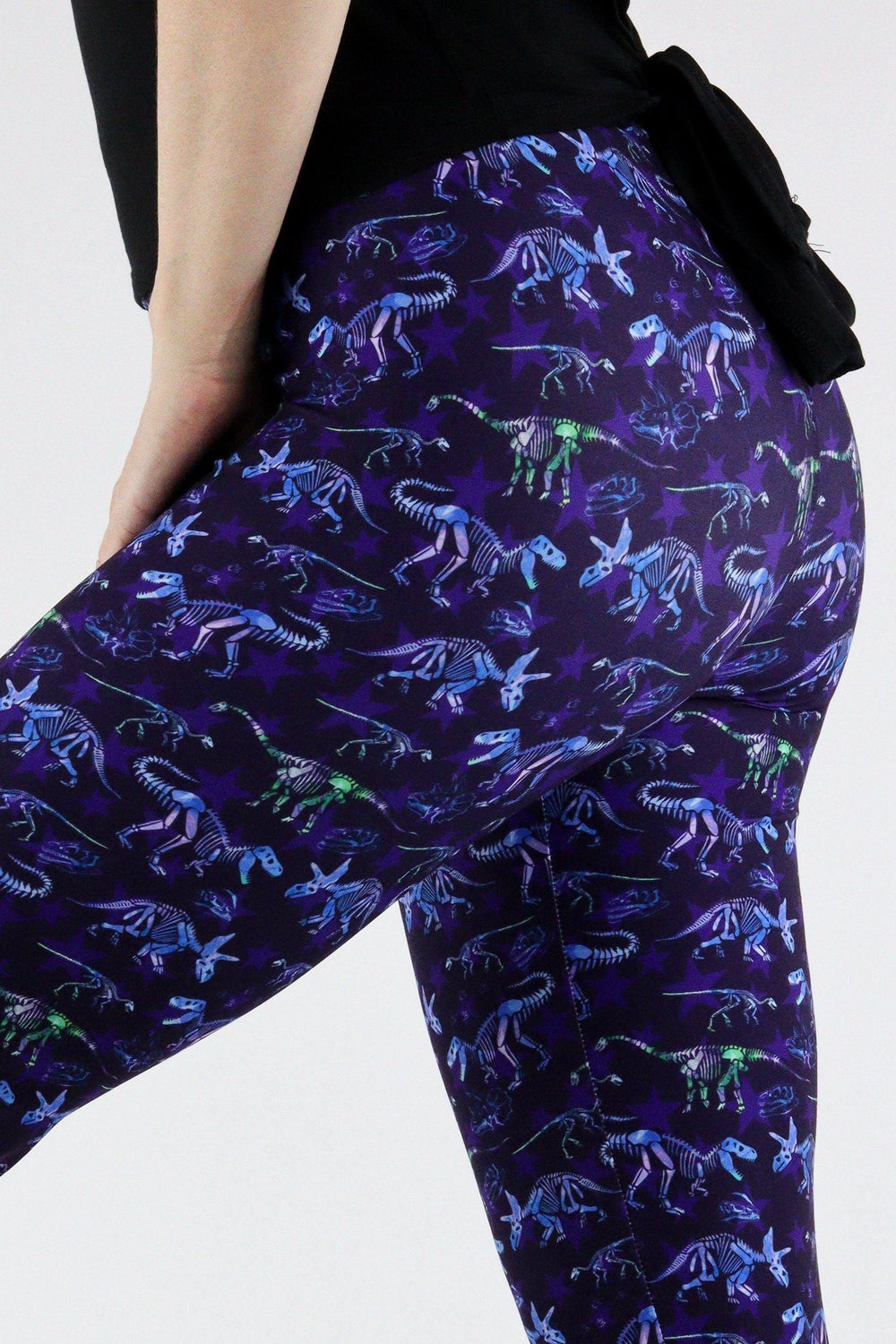 Dinosaur Fossils - Casual Capri Leggings Casual Capri Leggings Pawlie   