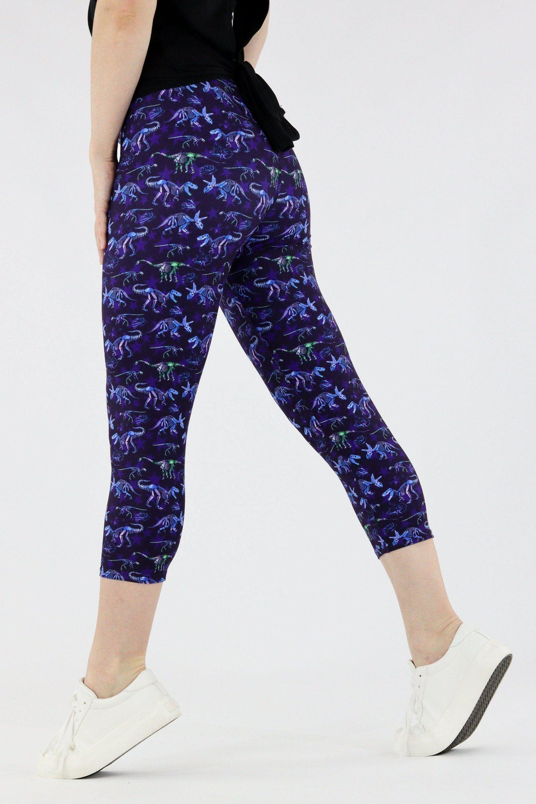 Dinosaur Fossils - Casual Capri Leggings Casual Capri Leggings Pawlie   