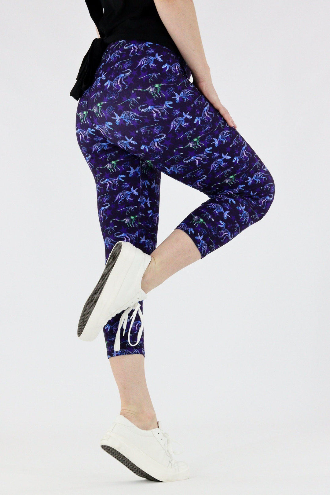 Dinosaur Fossils - Casual Capri Leggings Casual Capri Leggings Pawlie   