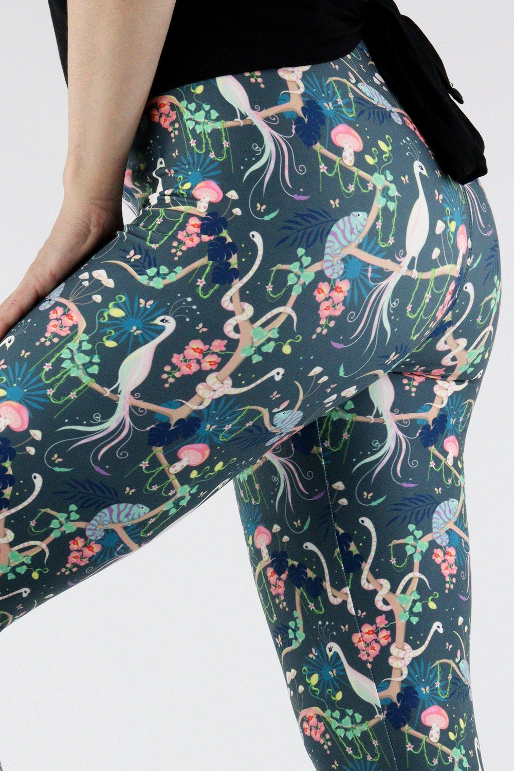 Fantasy Forest - Casual Capri Leggings Casual Capri Leggings Pawlie   