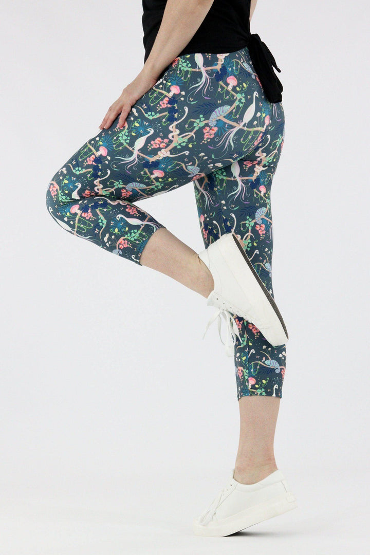 Fantasy Forest - Casual Capri Leggings Casual Capri Leggings Pawlie   