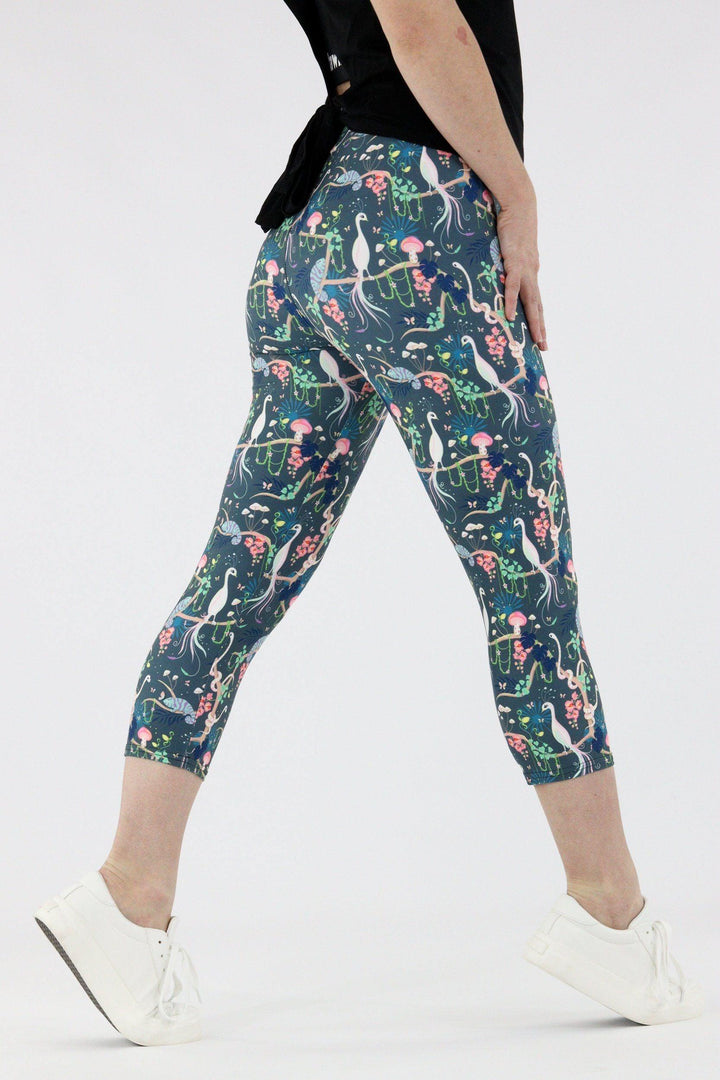 Fantasy Forest - Casual Capri Leggings Casual Capri Leggings Pawlie   