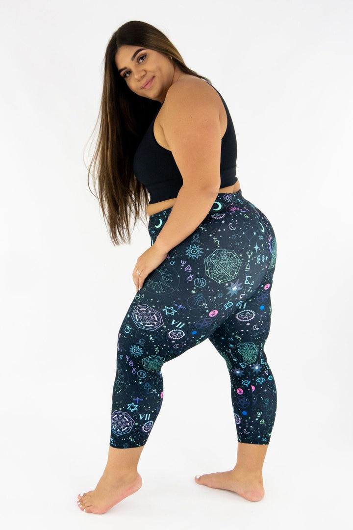 Witch Spells - Casual Capri Leggings Casual Capri Leggings Pawlie   