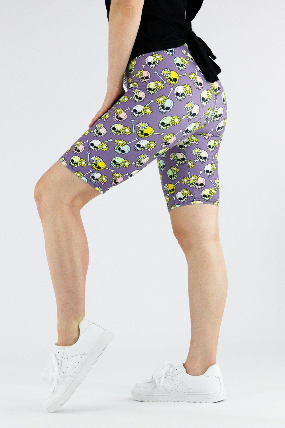 Daisy Skull - Casual Long Shorts Casual Shorts Pawlie   