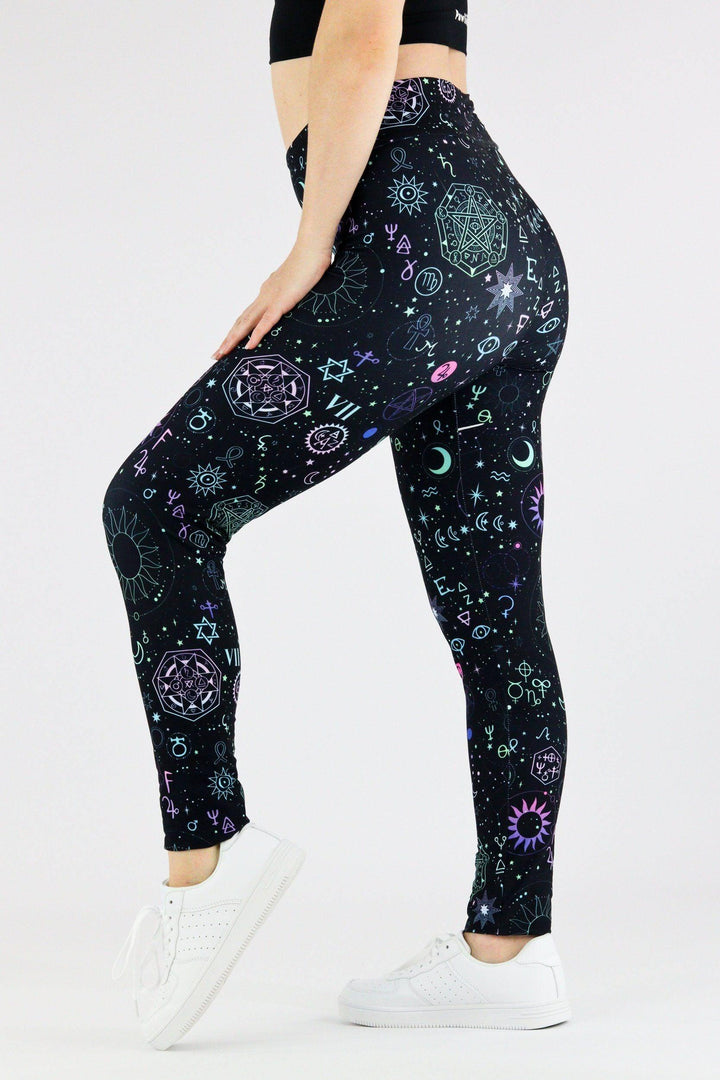 Witch Spells - Casual Leggings Casual Full Leggings Pawlie   