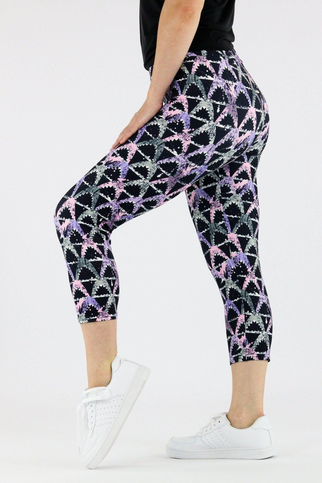 Shark Attack - Casual Capri Leggings Casual Capri Leggings Pawlie   