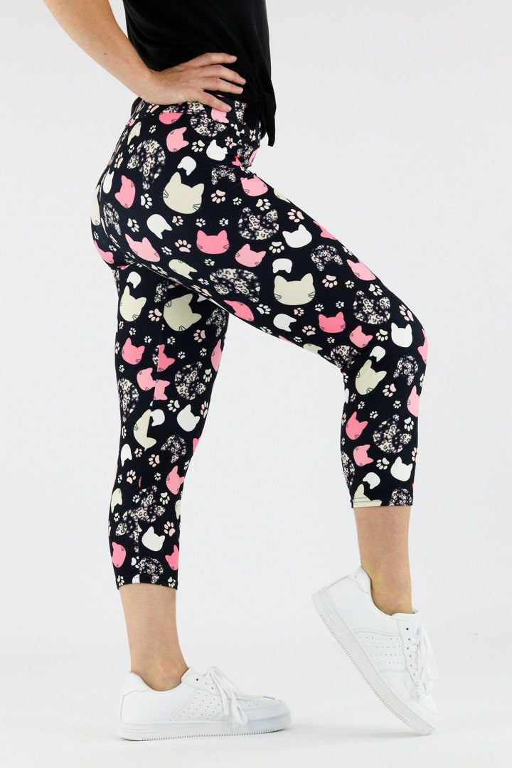 Cat Lady - Casual Capri Leggings Casual Capri Leggings Pawlie   