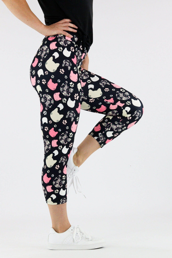 Cat Lady - Casual Capri Leggings Casual Capri Leggings Pawlie   