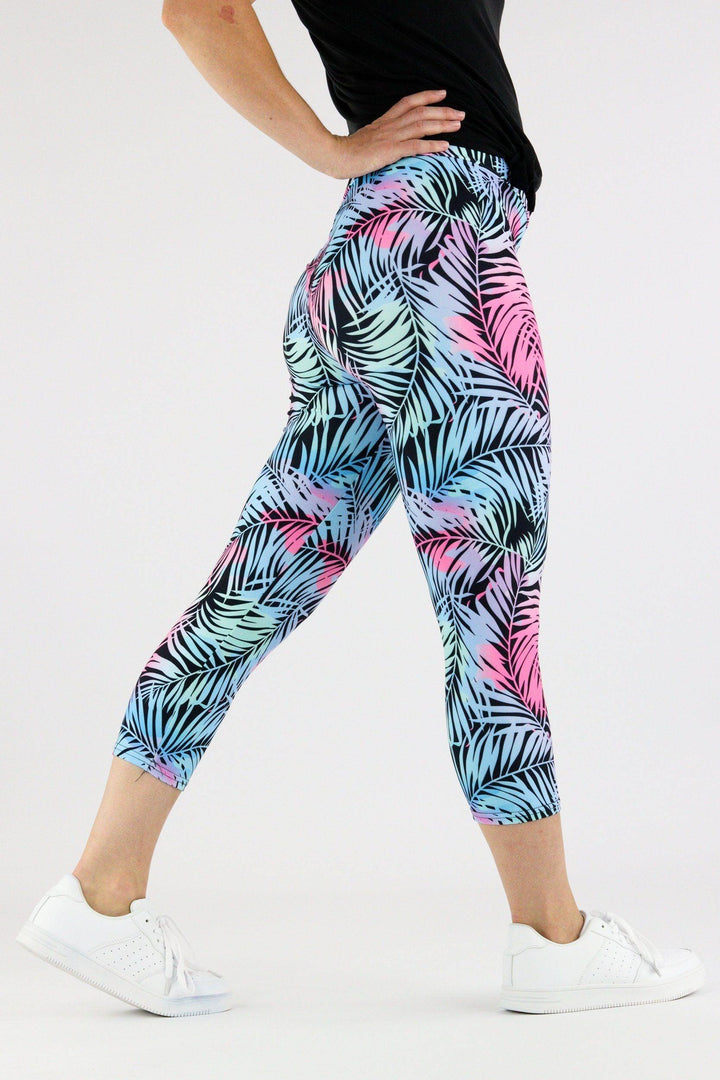 Tropical Fantasy - Casual Capri Leggings Casual Capri Leggings Pawlie   