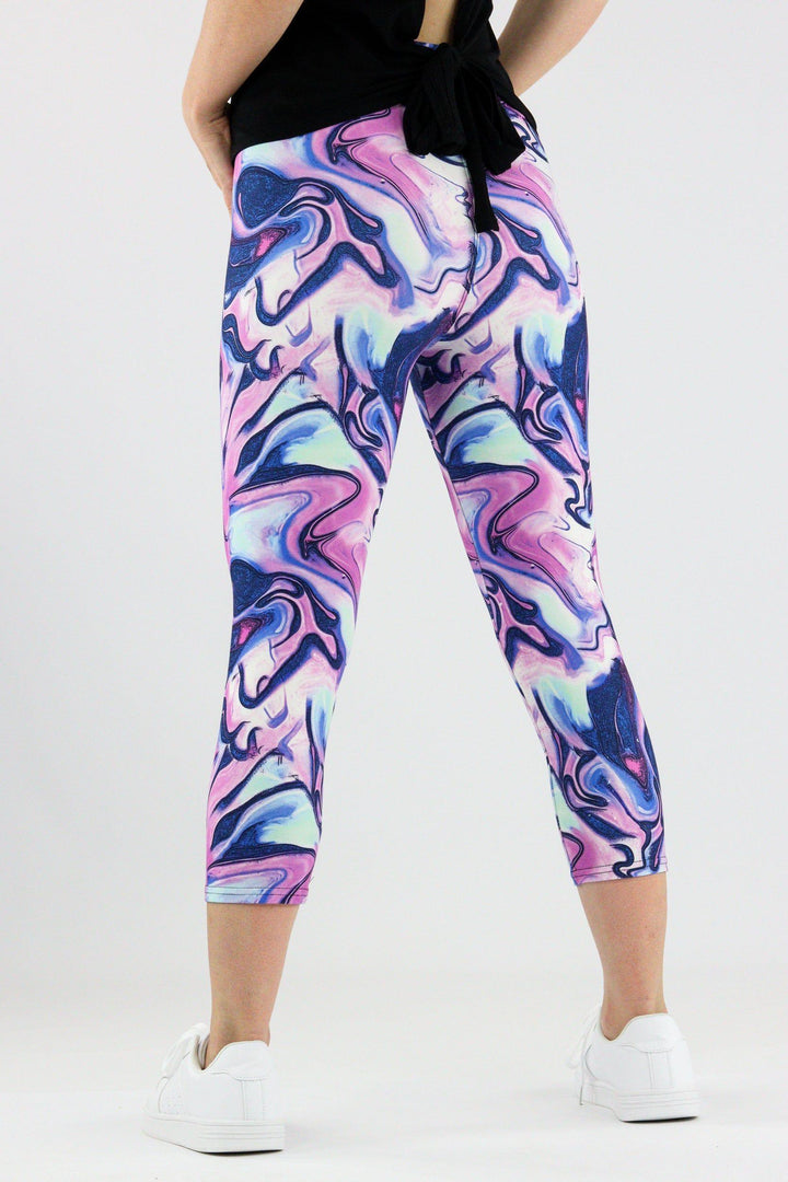 Sweet Marble - Casual Capri Leggings Casual Capri Leggings Pawlie   