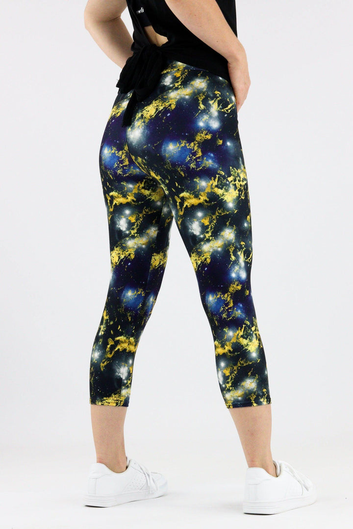 Marble Stars - Casual Capri Leggings Casual Capri Leggings Pawlie   