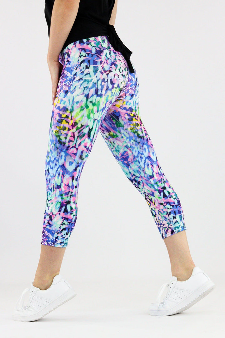 Wild Jungle - Casual Capri Leggings Casual Capri Leggings Pawlie   