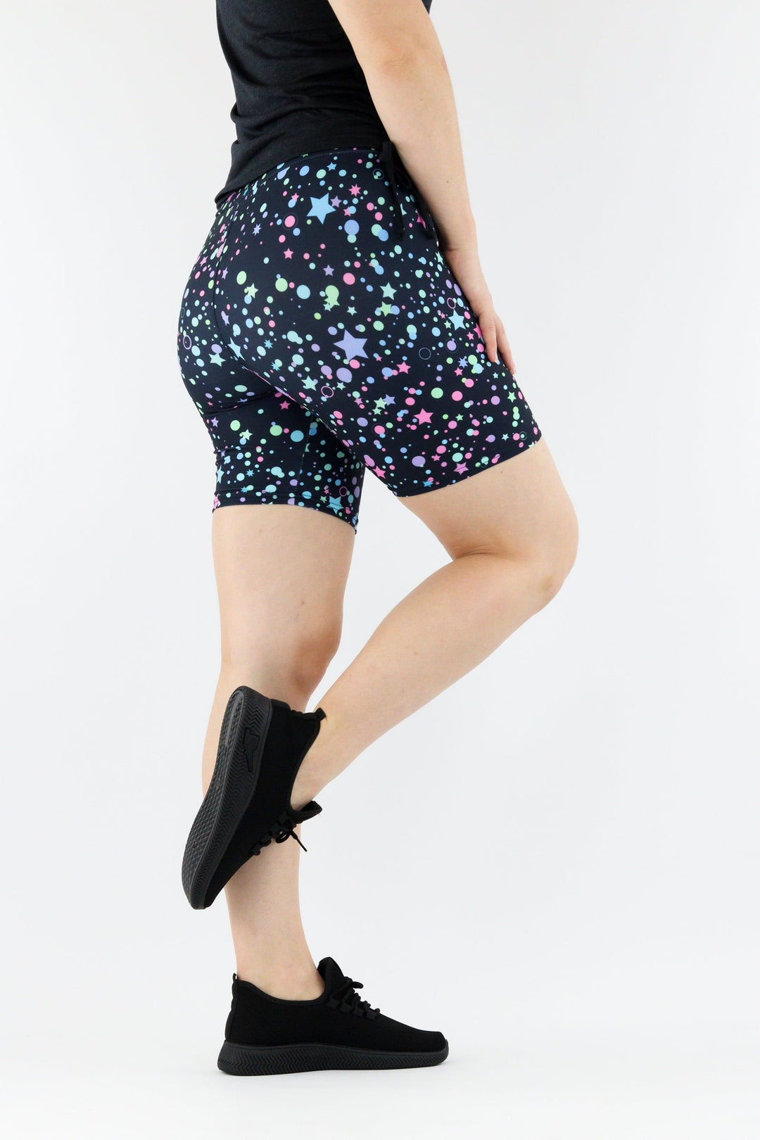 Neon Galaxy - Casual Mid Shorts Casual Shorts Pawlie   
