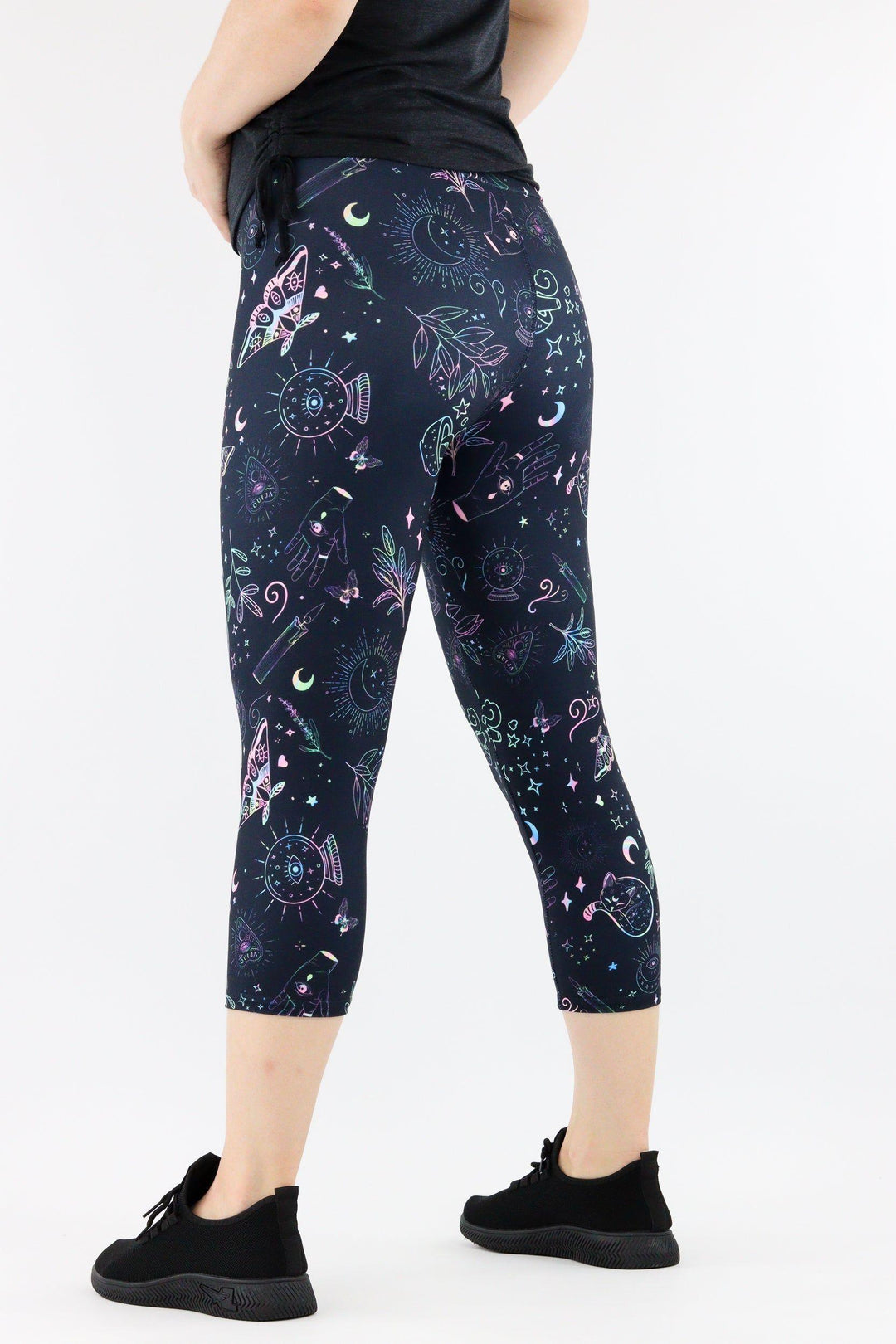 Holographic Witch - Casual Capri Leggings Casual Capri Leggings Pawlie   