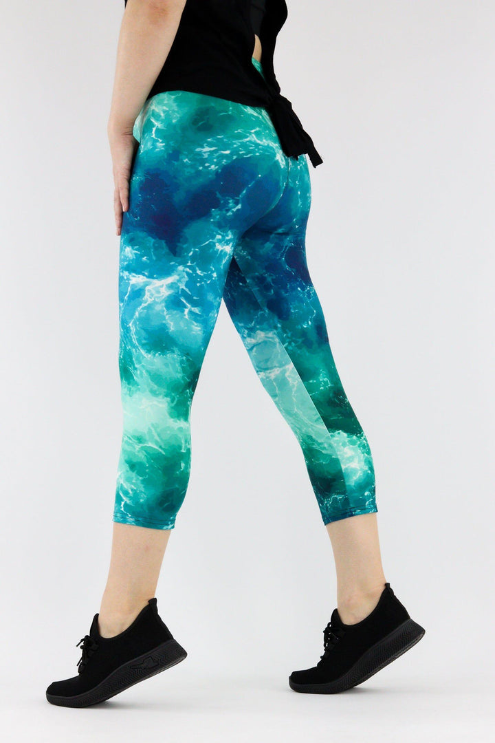Powerful Ocean - Casual - Capri Leggings Casual Capri Leggings Pawlie   