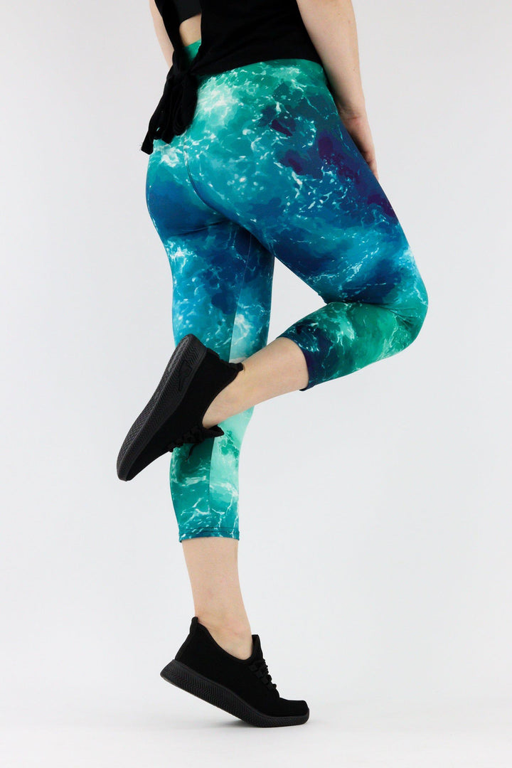 Powerful Ocean - Casual - Capri Leggings Casual Capri Leggings Pawlie   
