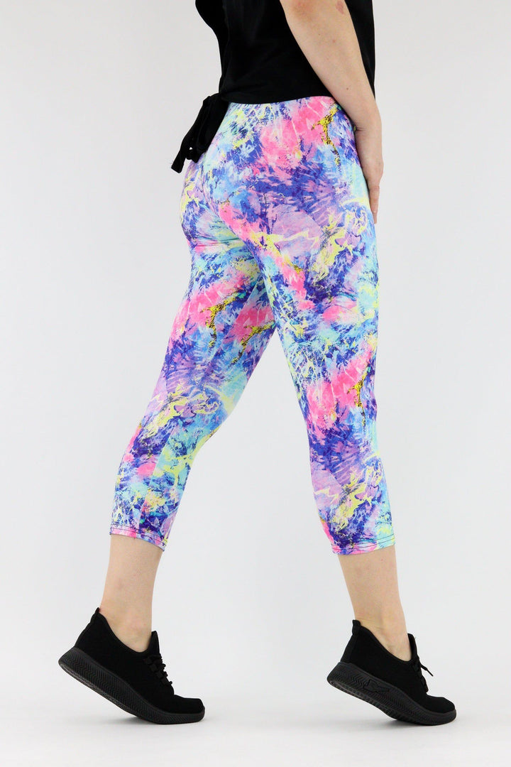 Marble Madness - Casual - Capri Leggings Casual Capri Leggings Pawlie   