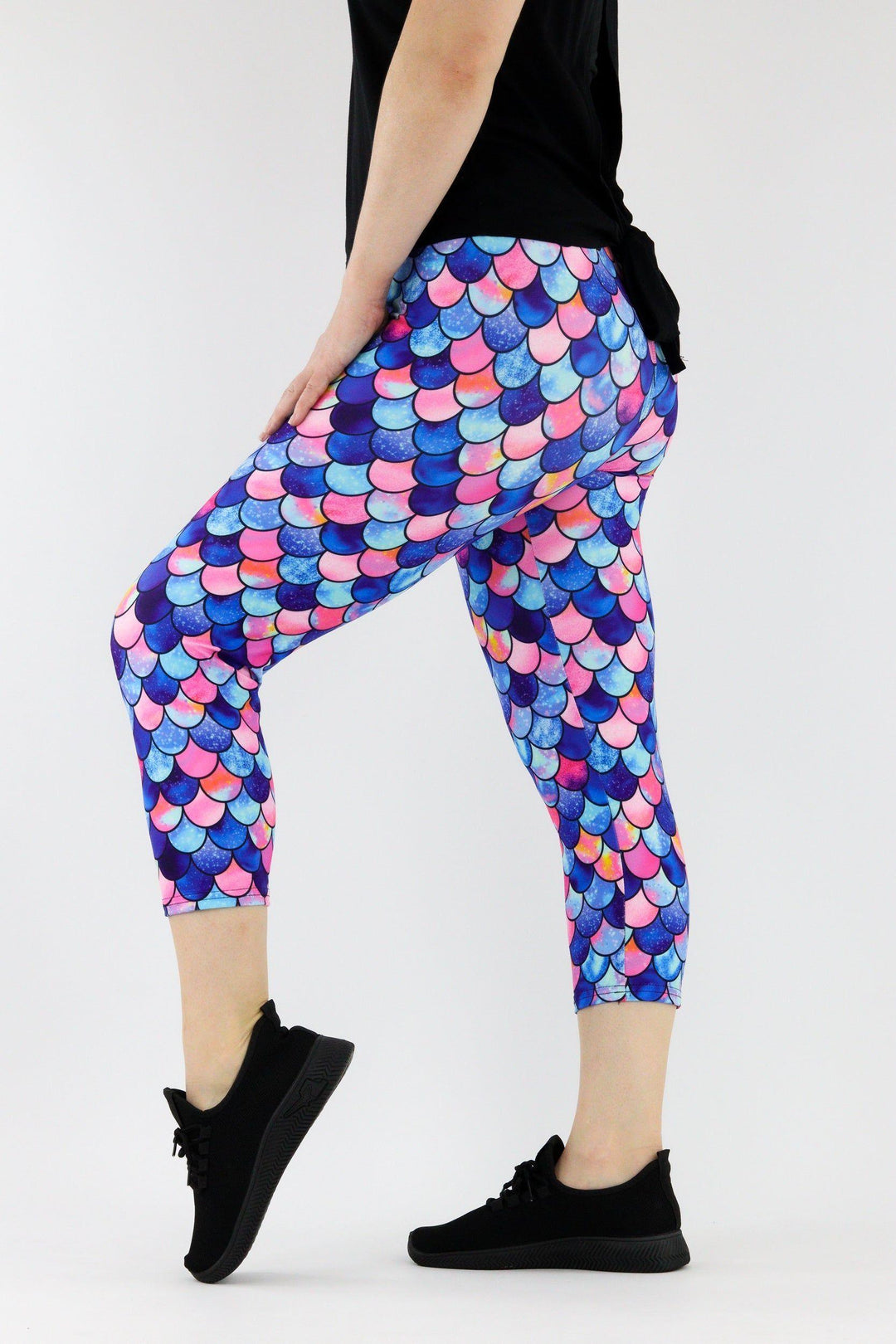 Mermaid For Each Other - Casual - Capri Leggings Casual Capri Leggings Pawlie   