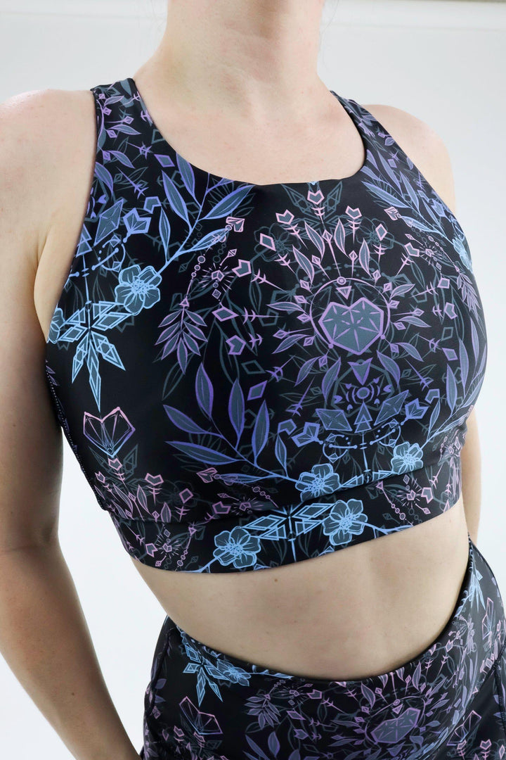 Spiritual Awakening - Dynamic Active - Strappy Back Crop Top Active Sports Bra Pawlie   