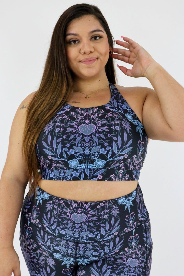 Spiritual Awakening - Dynamic Active - Strappy Back Crop Top Active Sports Bra Pawlie   