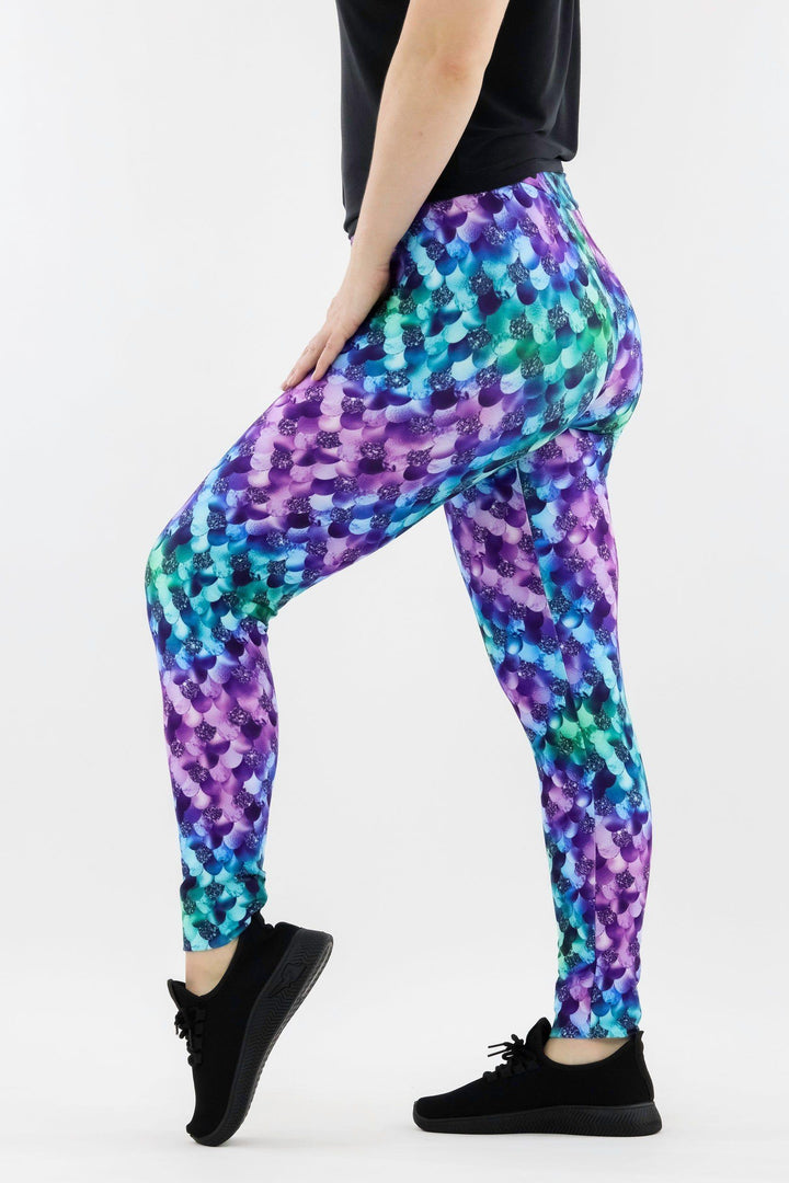 Siren Mermaid - Casual - Long Full Leggings Casual Full Leggings Pawlie   