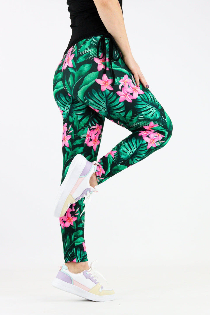 Tropical Oasis - Casual Full Leggings Casual Full Leggings Pawlie   