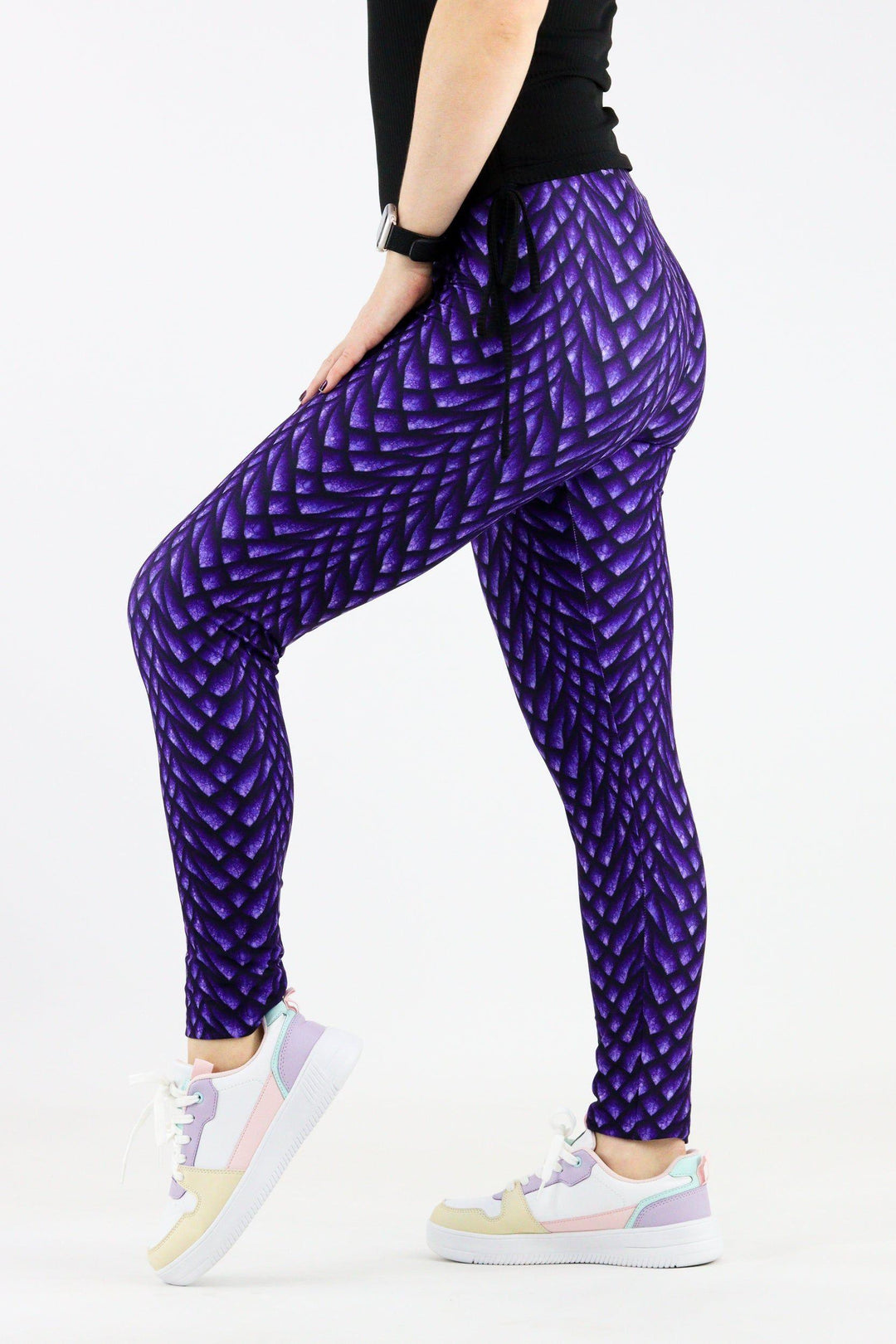 Purple Dragon - Casual Full Leggings Casual Full Leggings Pawlie   