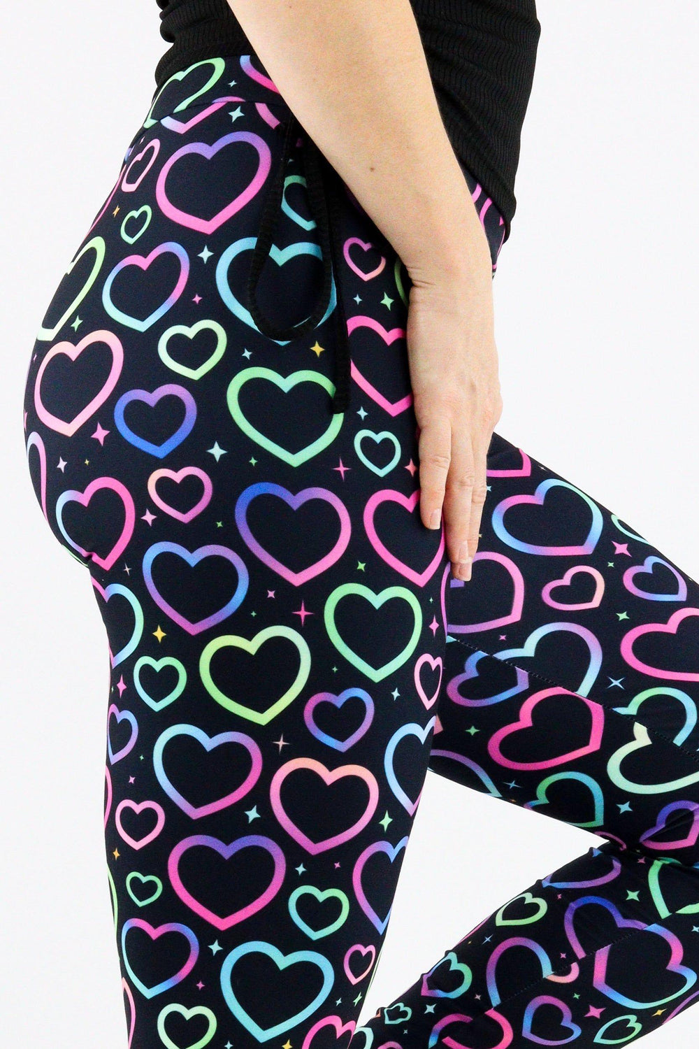 Iridescent Love - Casual Full Leggings Casual Full Leggings Pawlie   
