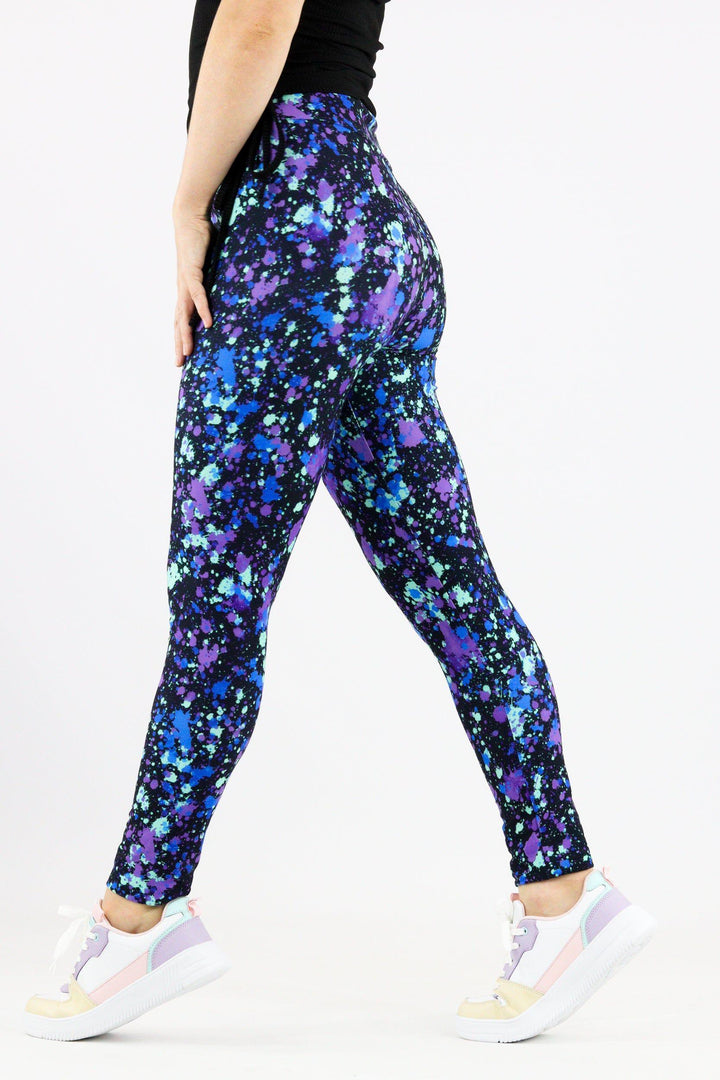 Neon Paint - Casual Full Leggings Casual Full Leggings Pawlie   